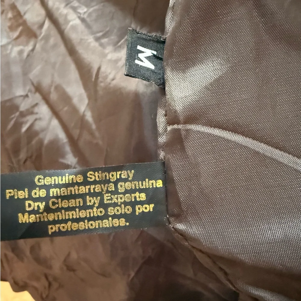 Corral stingray and lamb skin Leather Jacket rare masterpiece - Picture 13 of 16